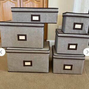 Set of The Container Store Fine China Storage